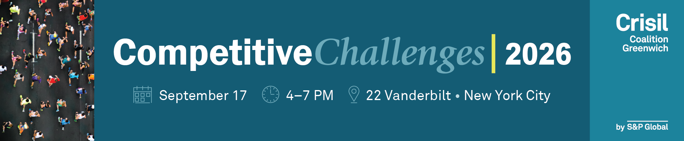 Competitive Challenges 2026 banner with event date and location